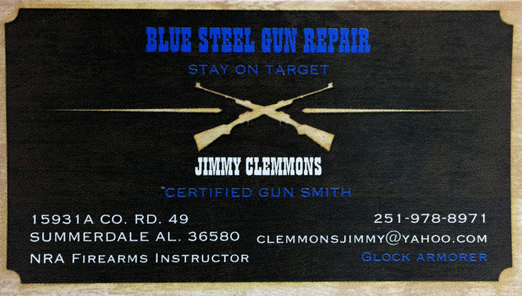 Blue Steel Gun Repair - Jimmy Clemmons - 251-978-8971